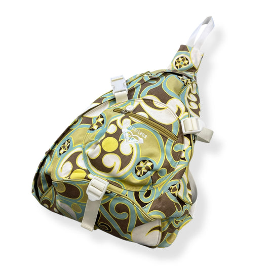 2000's Quiksilver Tri-Harness Floral Sling Bag