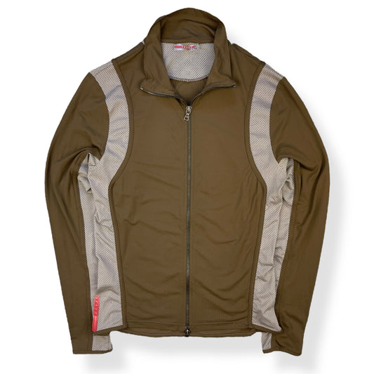 2000's Prada Sport Mesh Panelled Track Jacket (L)