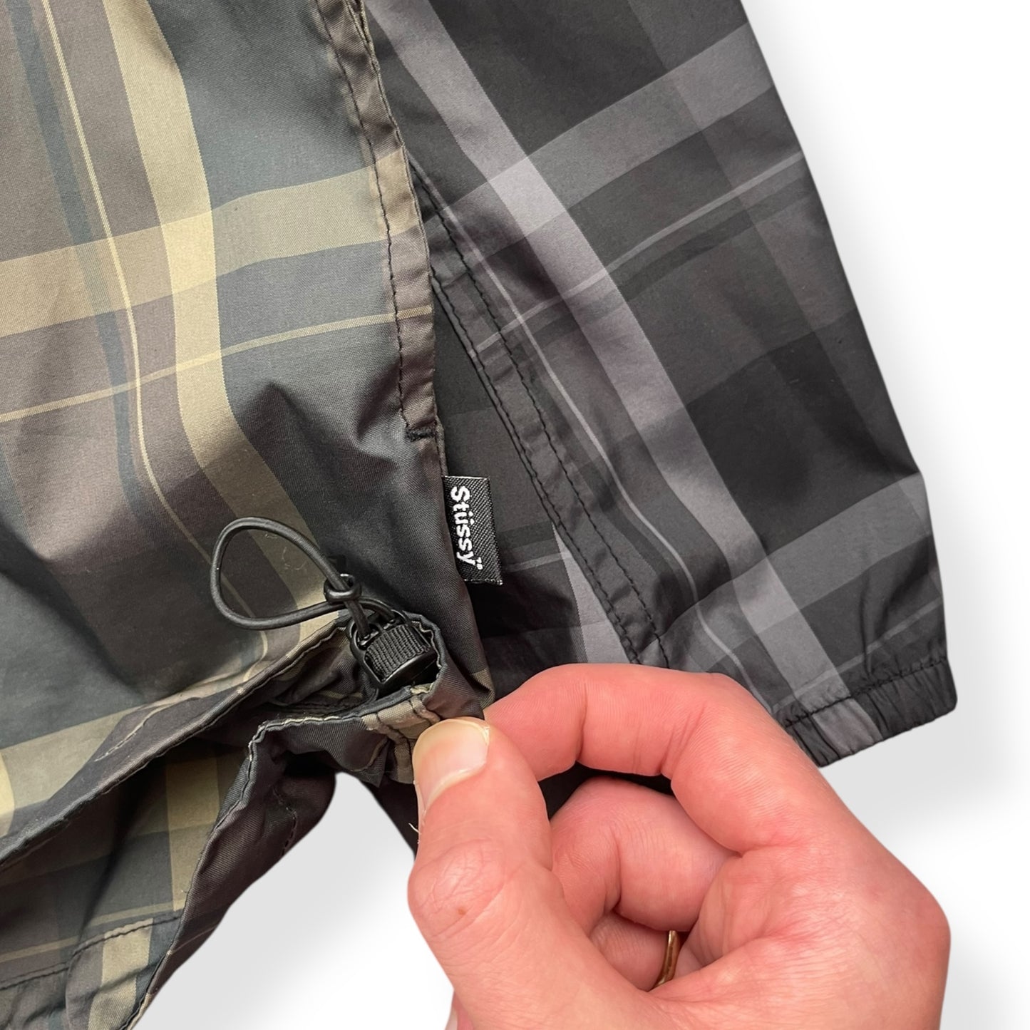 2000's Stussy Tri-Colour Plaid Jacket (L)