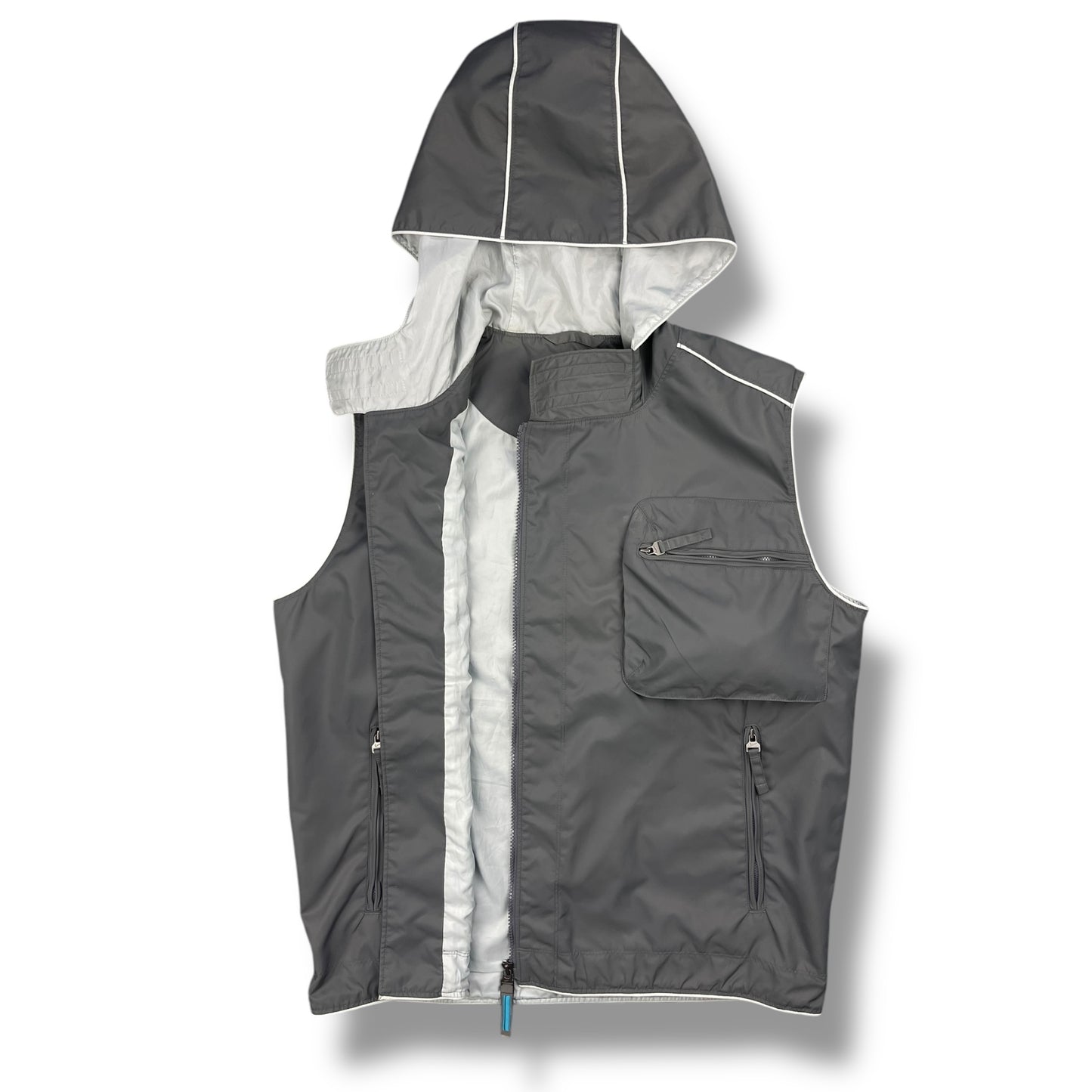 2000's Nike Off Centre Zip Gilet (M)