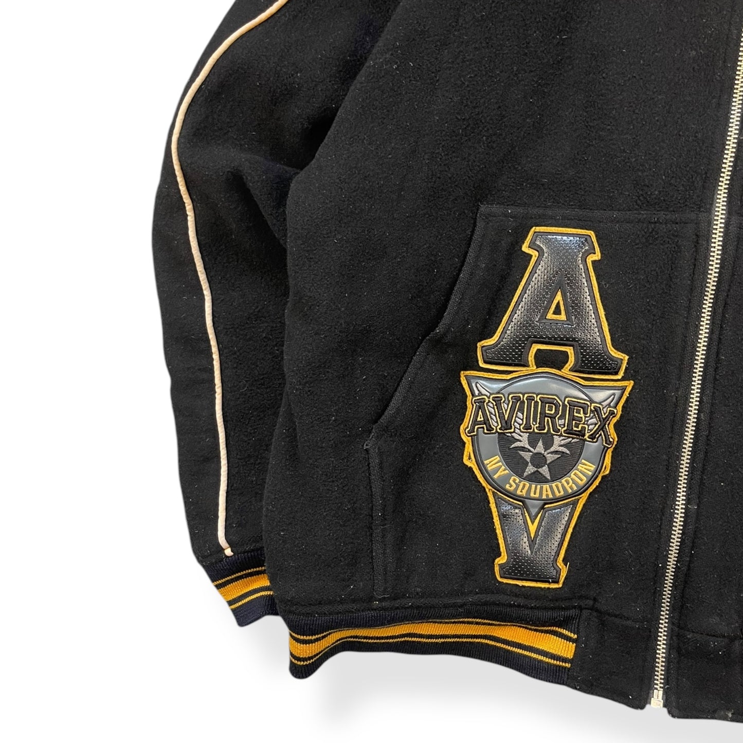2000's Avirex NY Squadron Reversible Wool Jacket (XL)