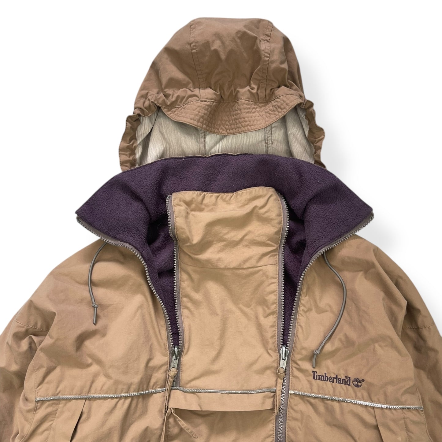 2000's Timberland Dual Zip Reversible Jacket (L)