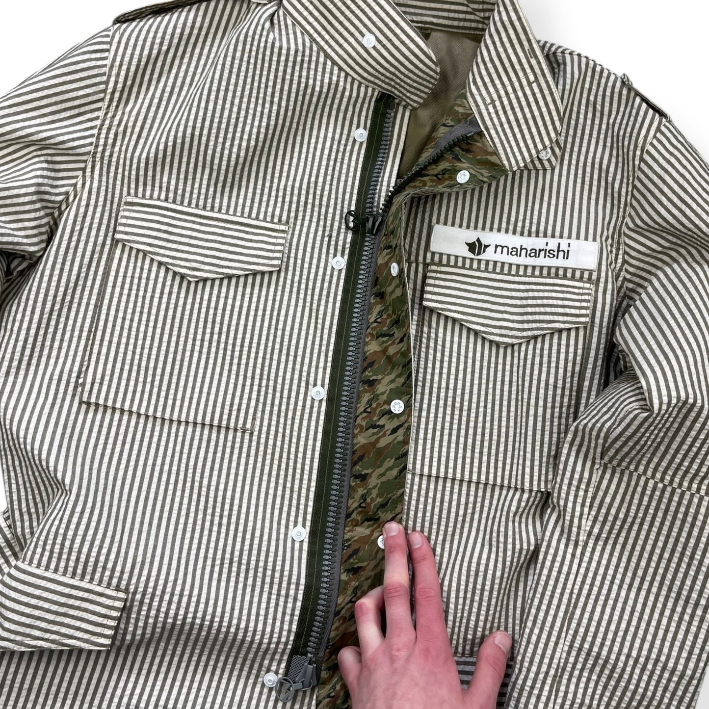 2000's Maharishi Seersucker M65 Jacket (L)