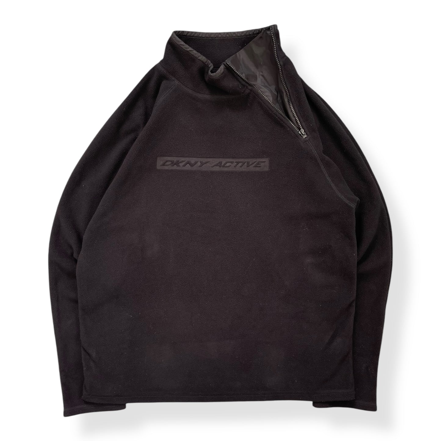 2000's DKNY Active Asymmetric Fleece Sweatshirt (XL)