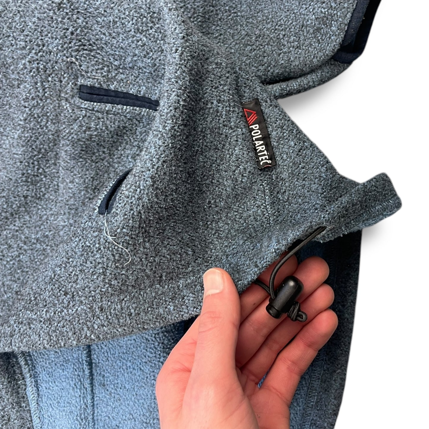 2000's Quiksilver Shoulder Zip Fleece Hoodie (L)