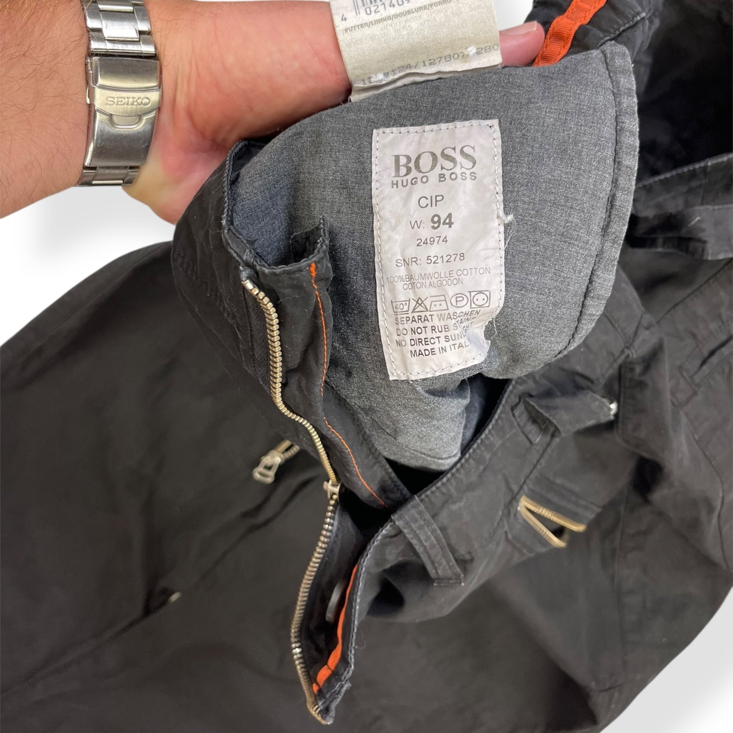 2000's Hugo Boss Orange Multi-Zip Trousers (32)