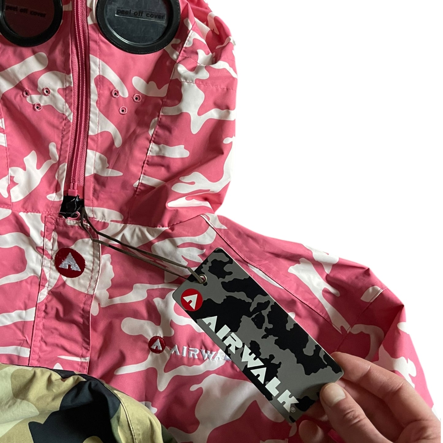2000's Airwalk Pink Camo Goggle Jacket (M)