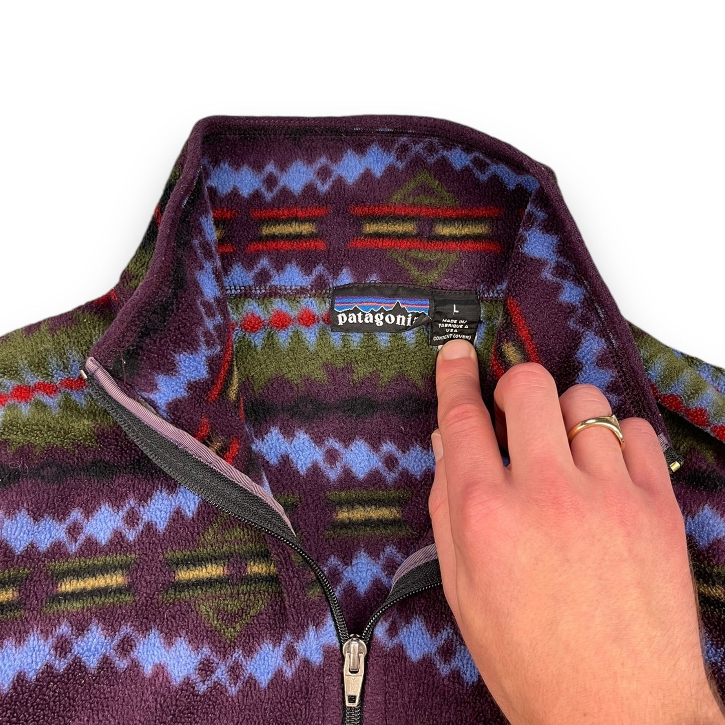 1994 Patagonia Sacajawea Blackberry Synchilla Fleece (L)