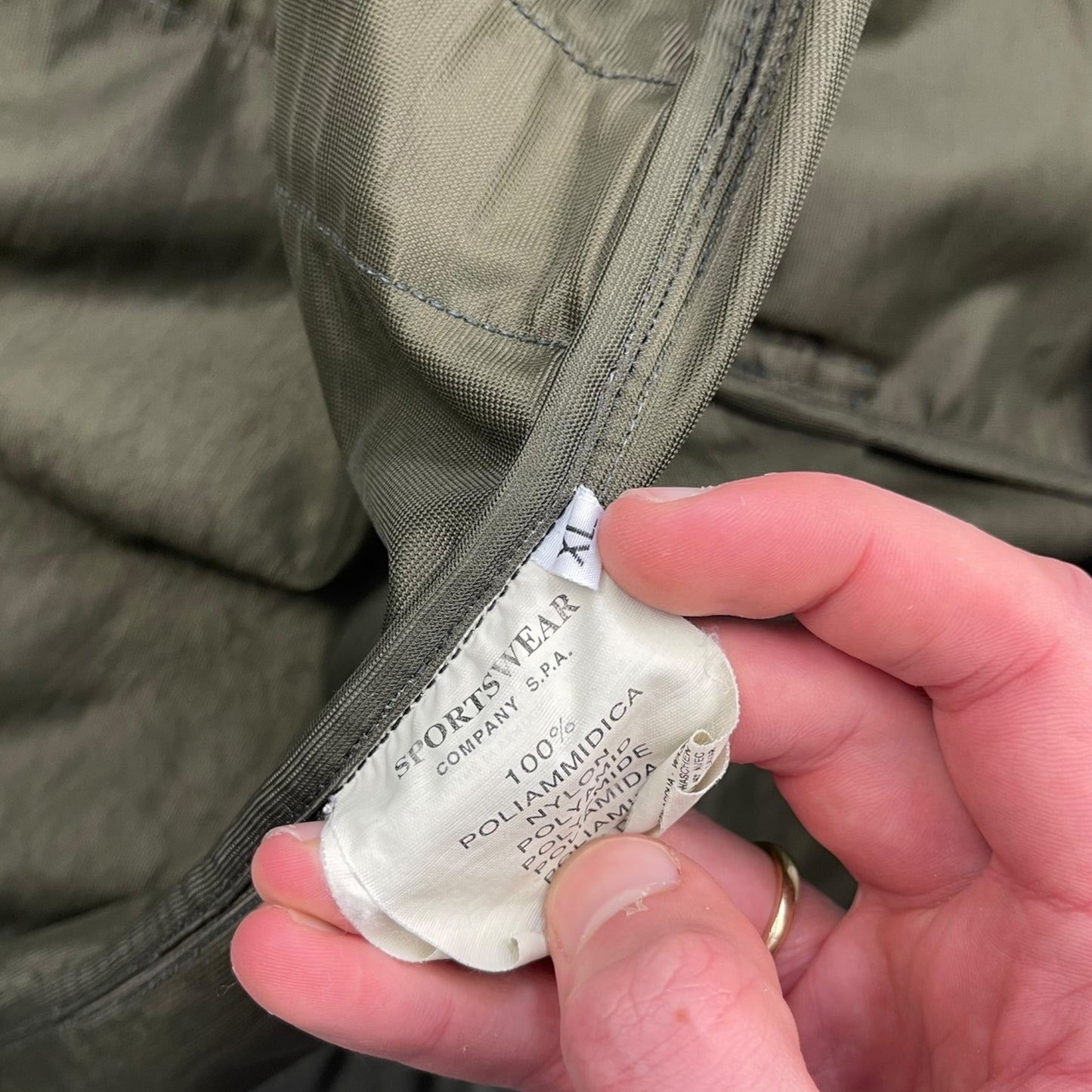 SS2000 Stone Island Nylam Dual Zip Jacket (XL)