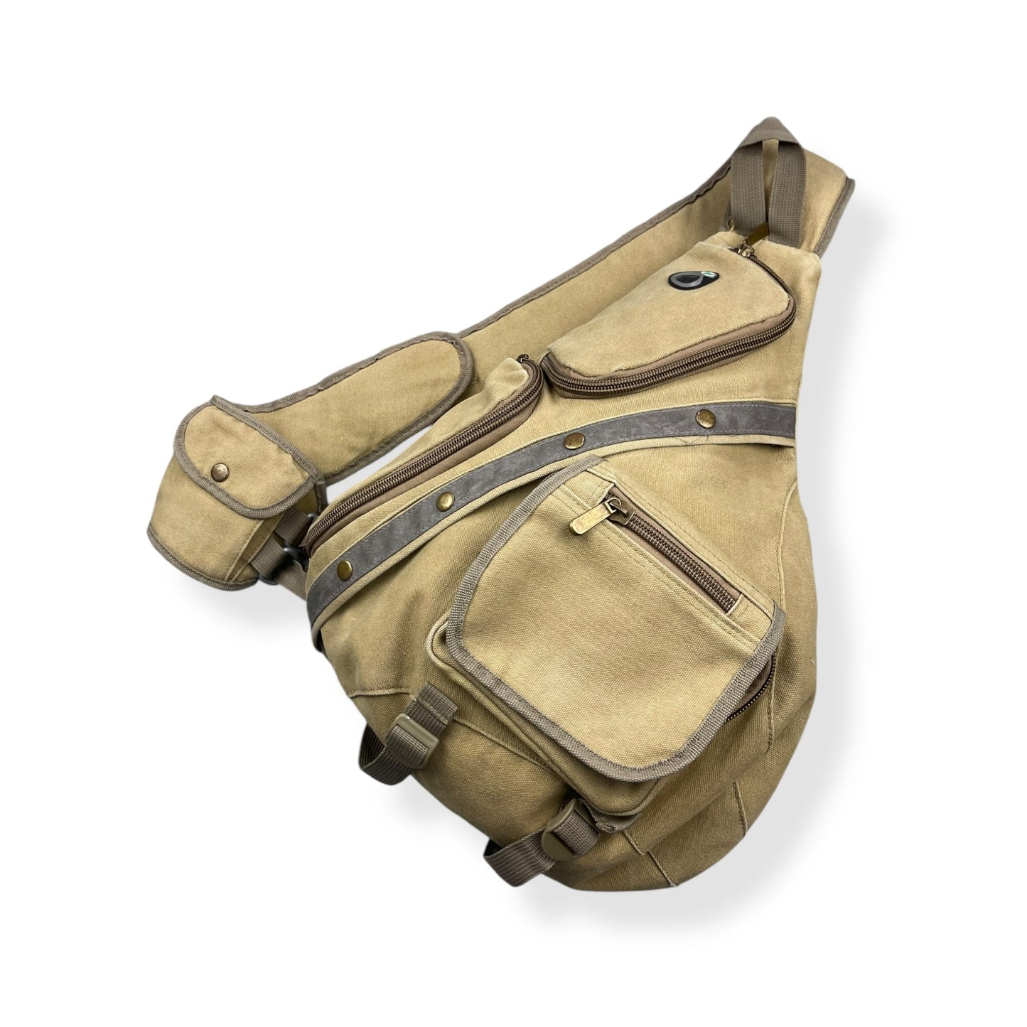 2000's Canvas Multipocket Sling Bag