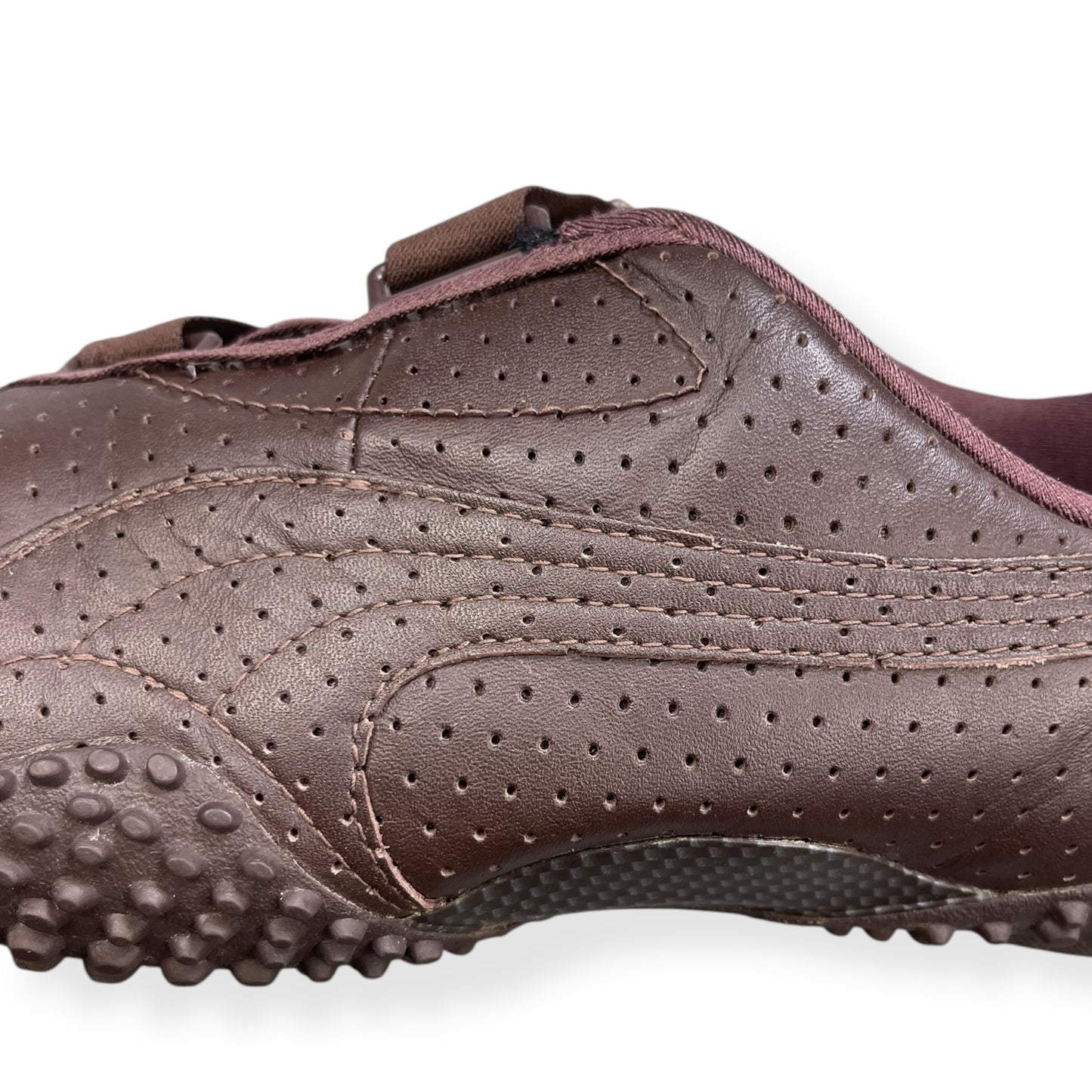 2000's Puma Mostro Perforated Leather Brown (UK9)