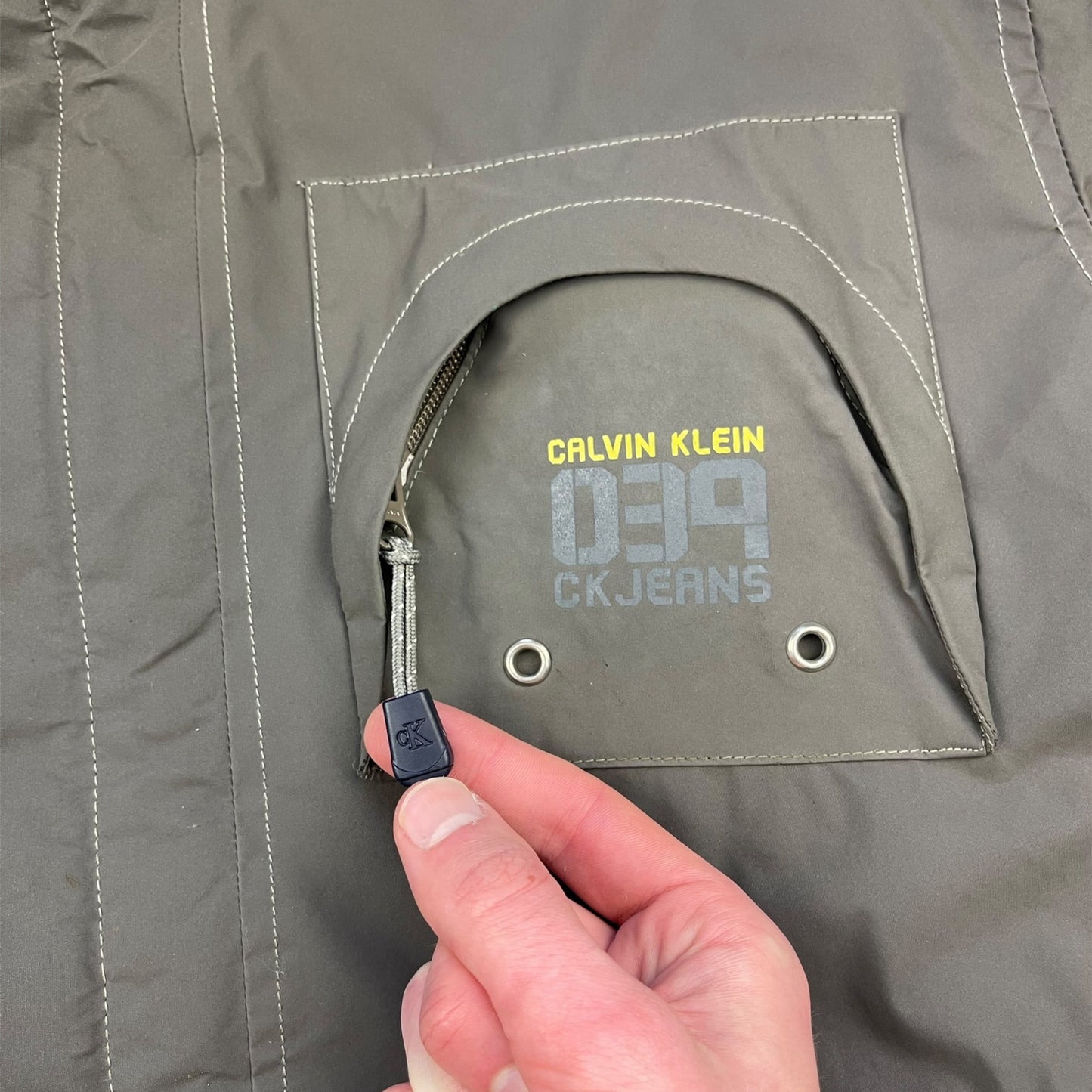 2000's Calvin Klein Jeans 039 Waxed Jacket (L)