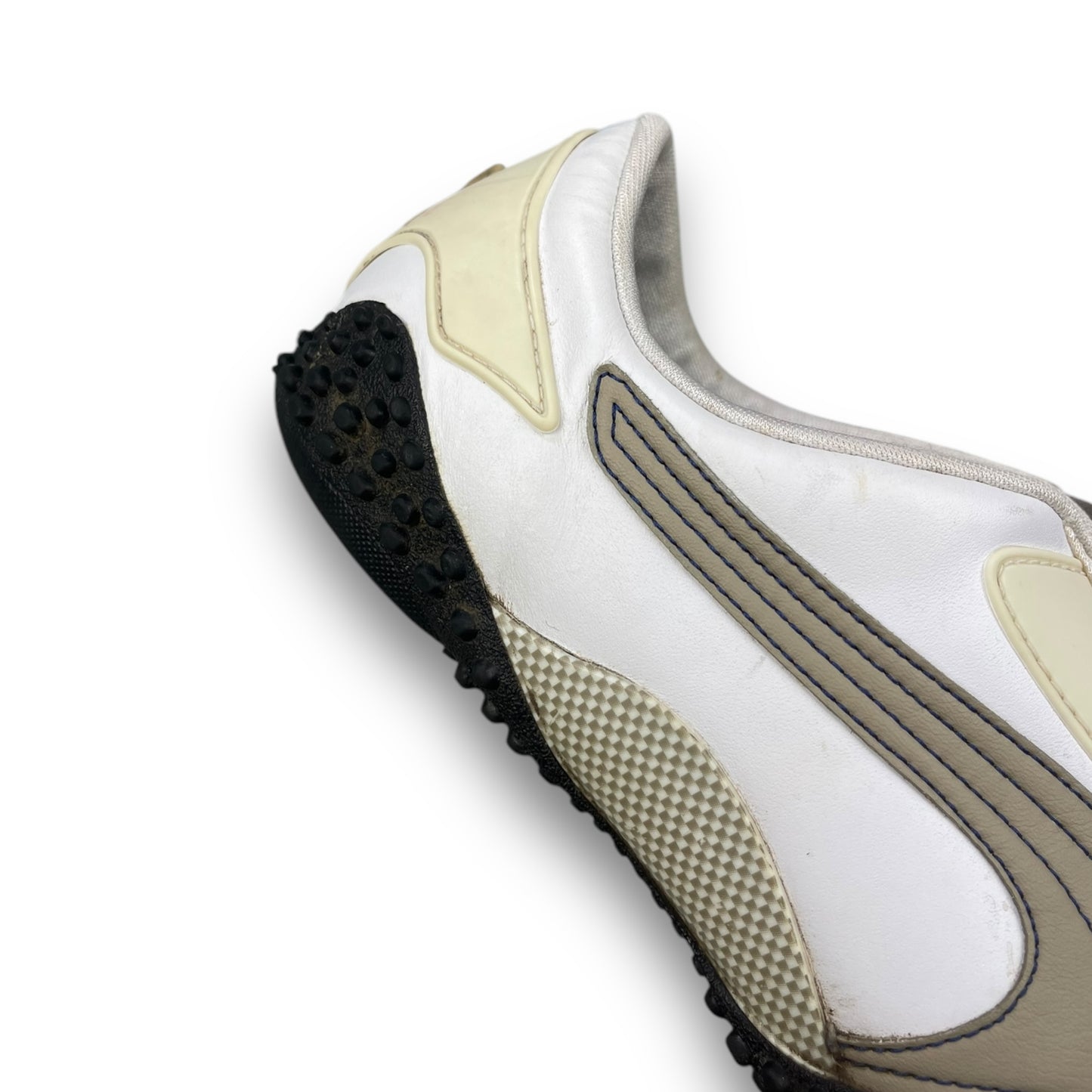 2000's Puma Mostro Leather White/Cream/Blue (UK9)