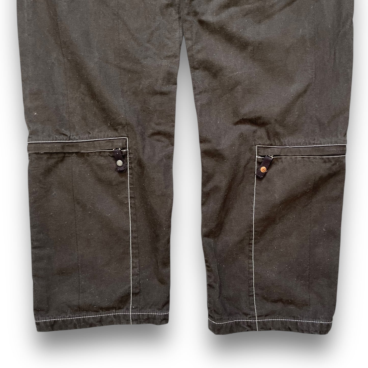 90's Armani Contrast Stitch Heavy Trousers (34)