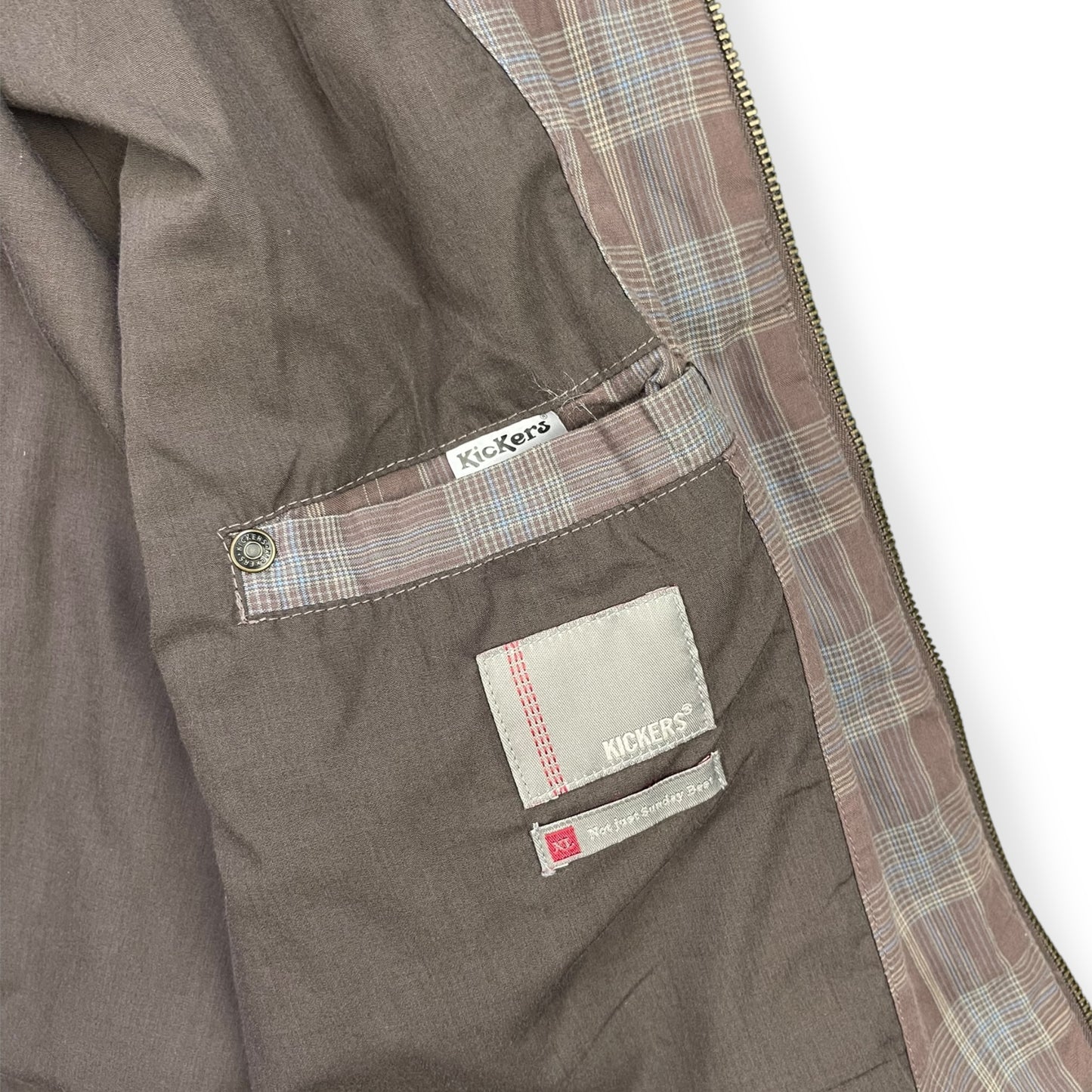 2000's Kickers Plaid Lightweight Jacket (XL)