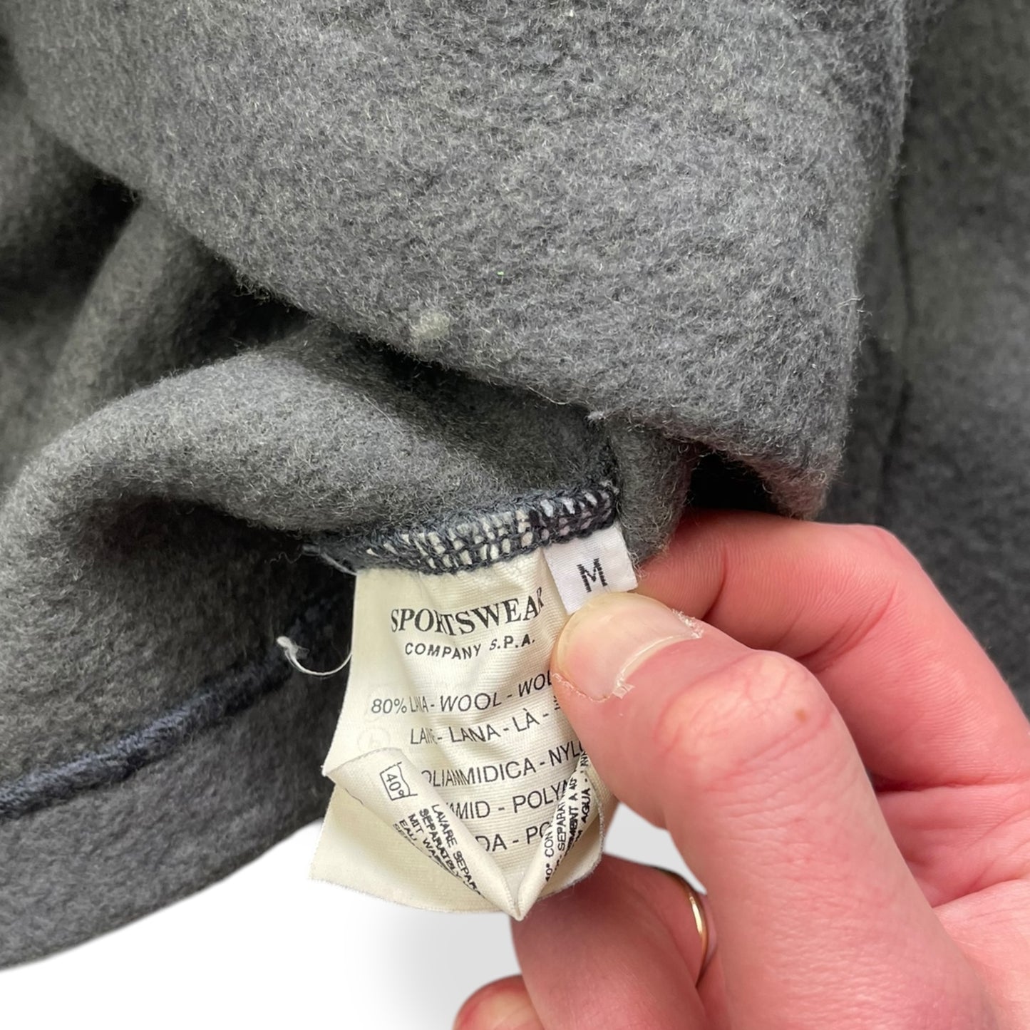AW1998 Stone Island Wool 1/4 Zip Jumper (M)