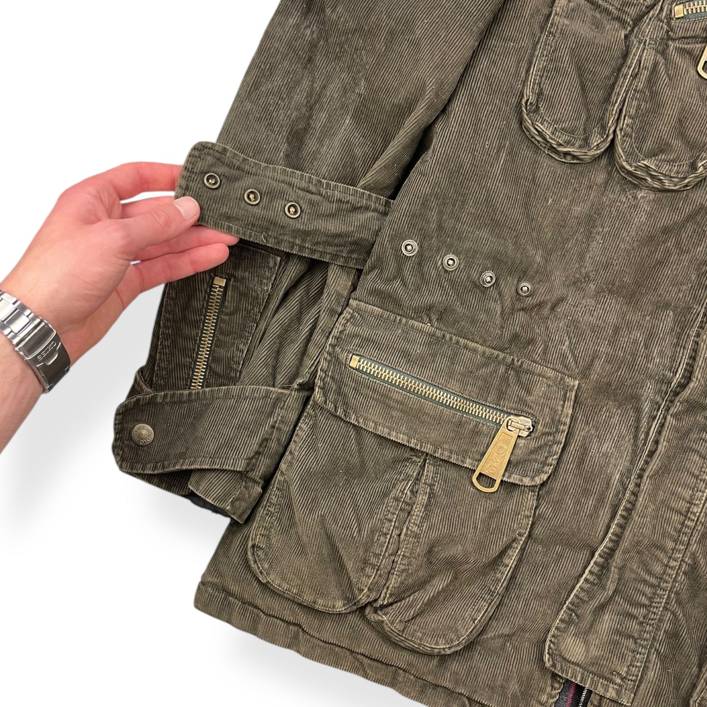 AW2003 Dolce & Gabbana Corduroy Cargo Jacket (L)