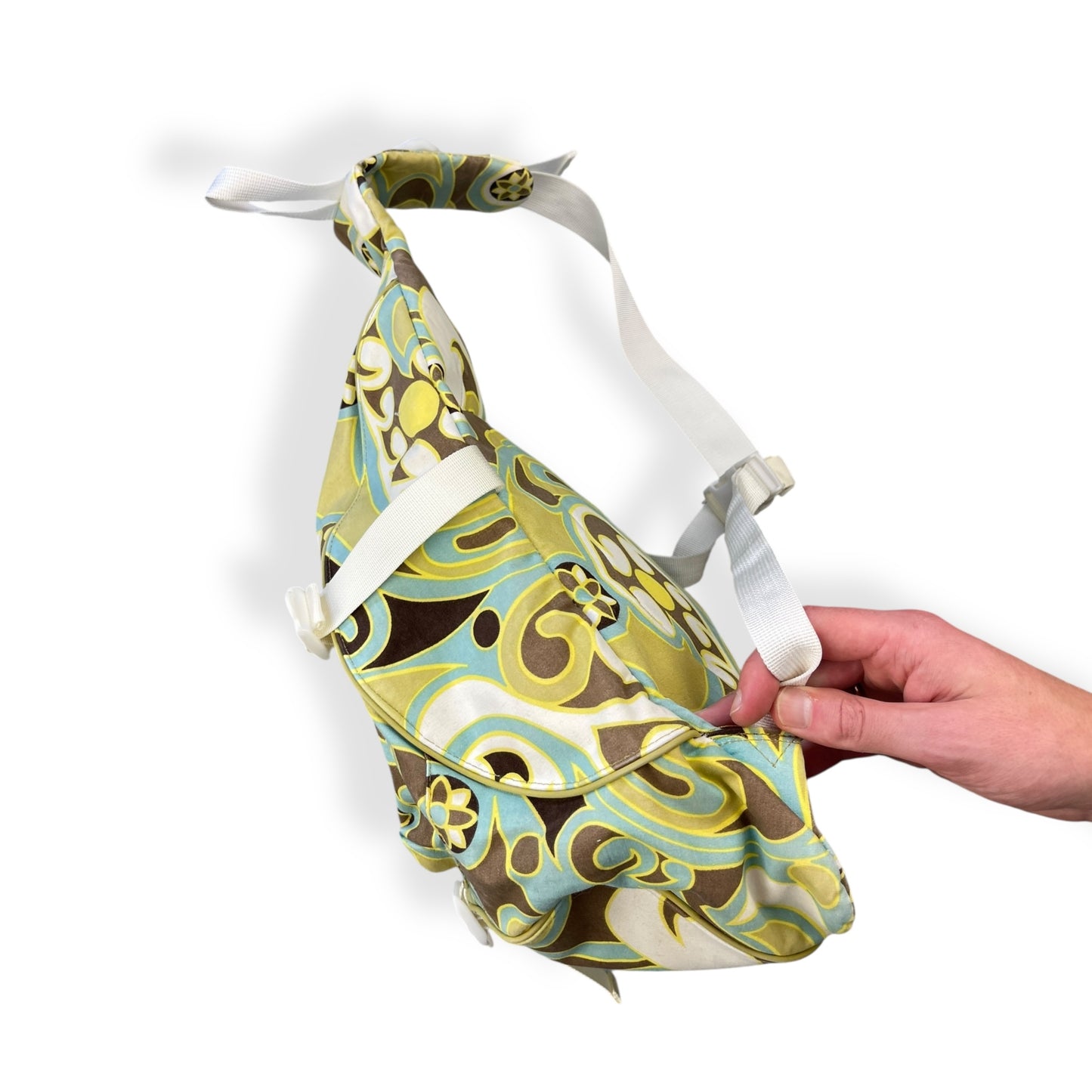 2000's Quiksilver Tri-Harness Floral Sling Bag
