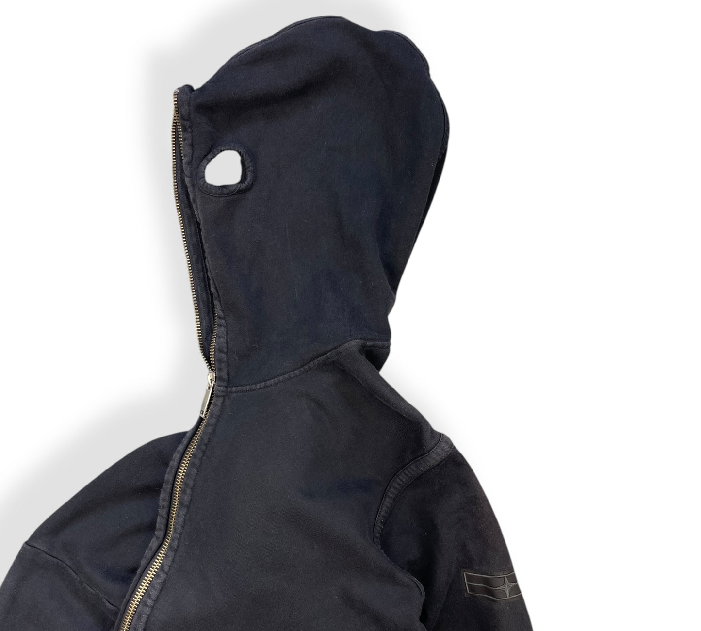 AW2009 Stone Island Denims Full Zip Face Mask Hoodie (L)