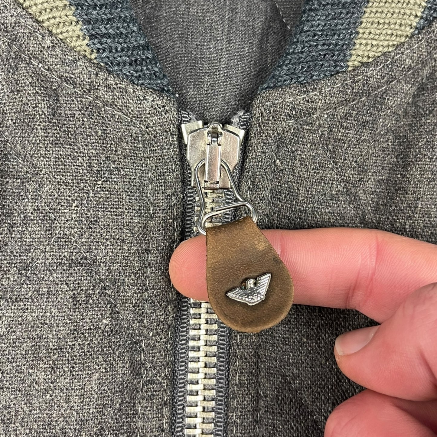 90's Armani Quilted Wool Bomber (M)