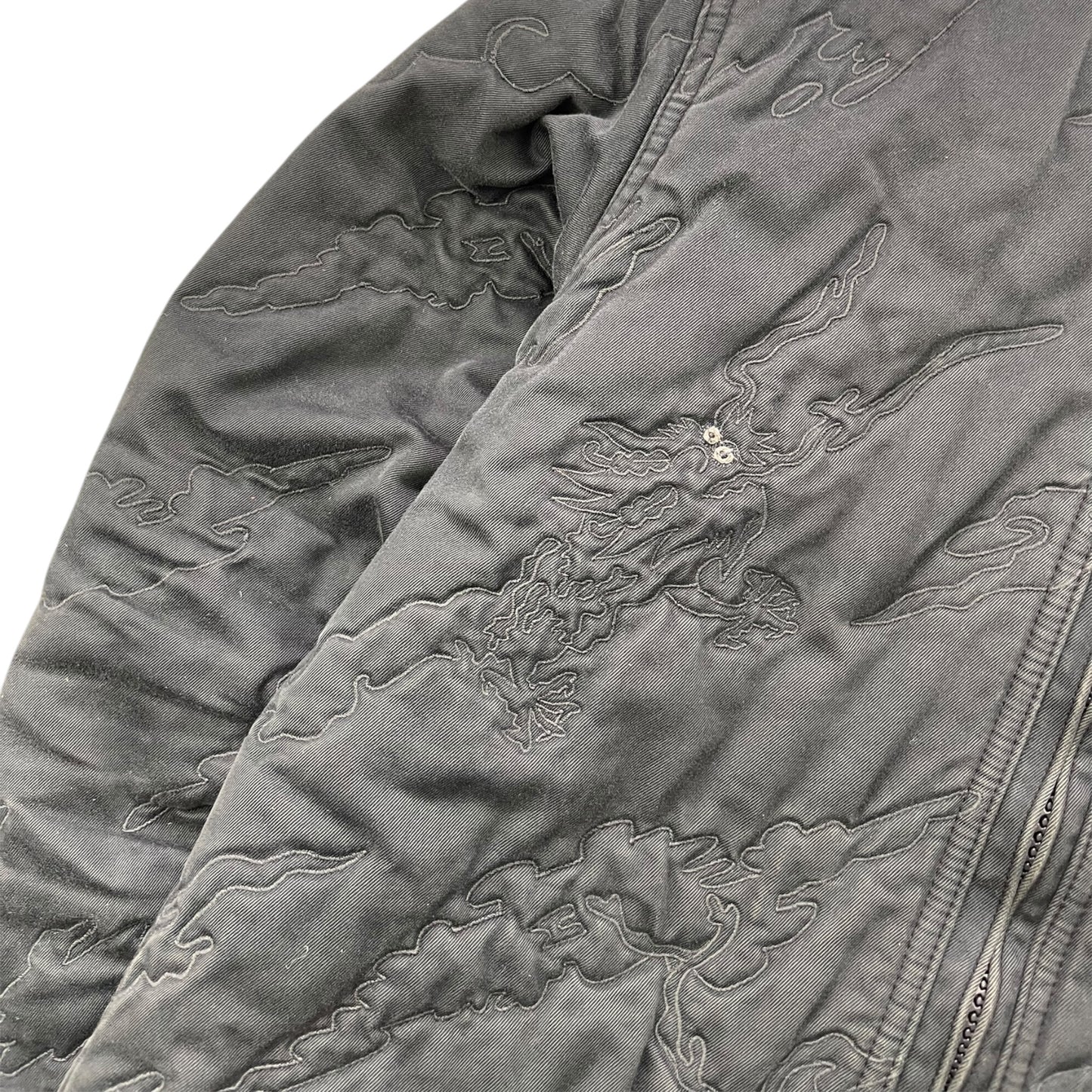 2000's Maharishi Off Centre Zip Embroidered Jacket (L)