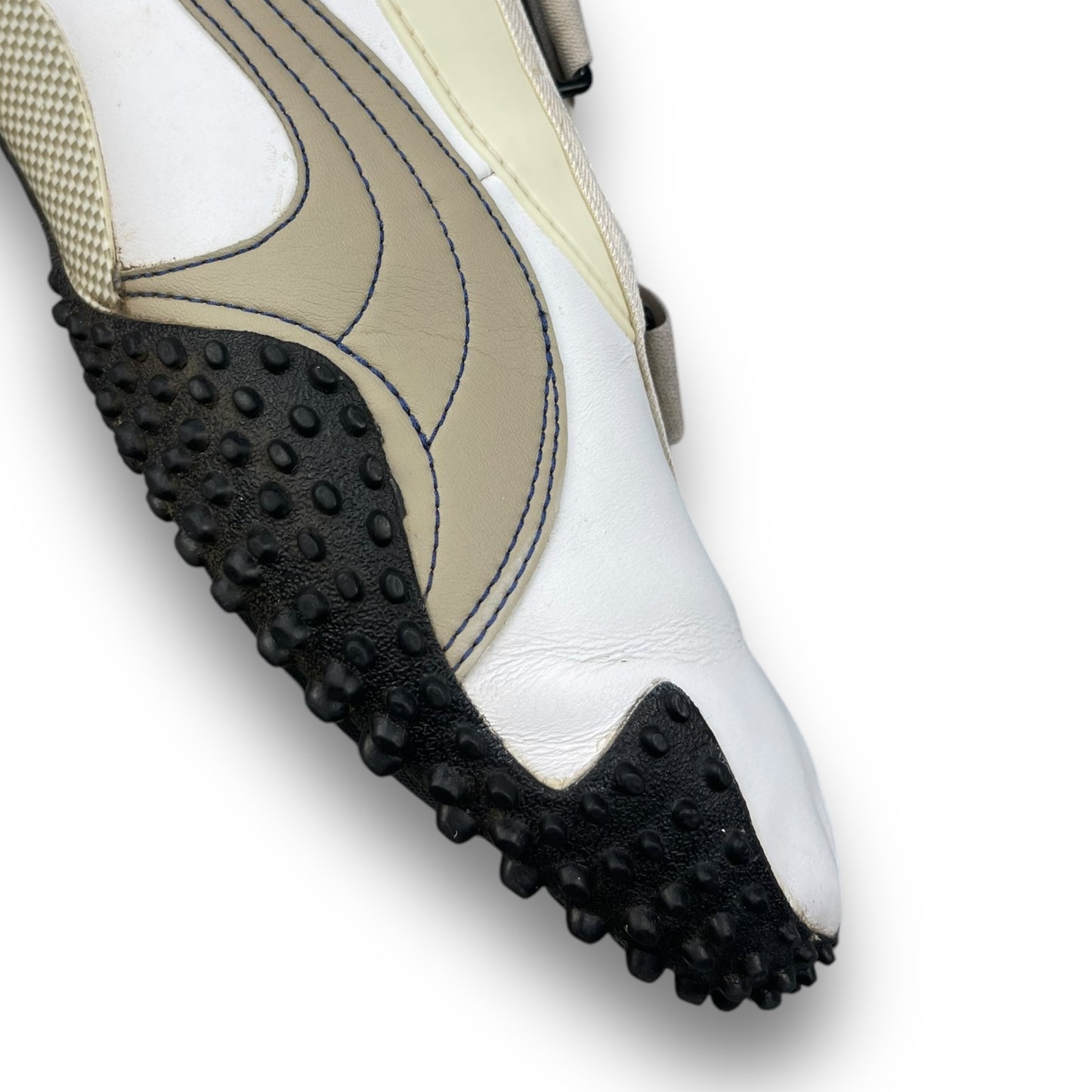2000's Puma Mostro Leather White/Cream/Blue (UK9)