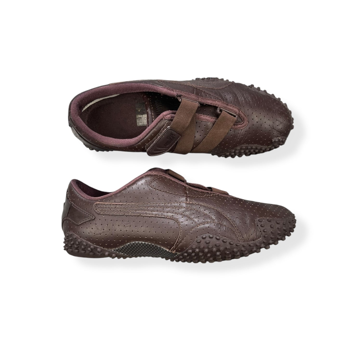 2000's Puma Mostro Perforated Leather Brown (UK9)