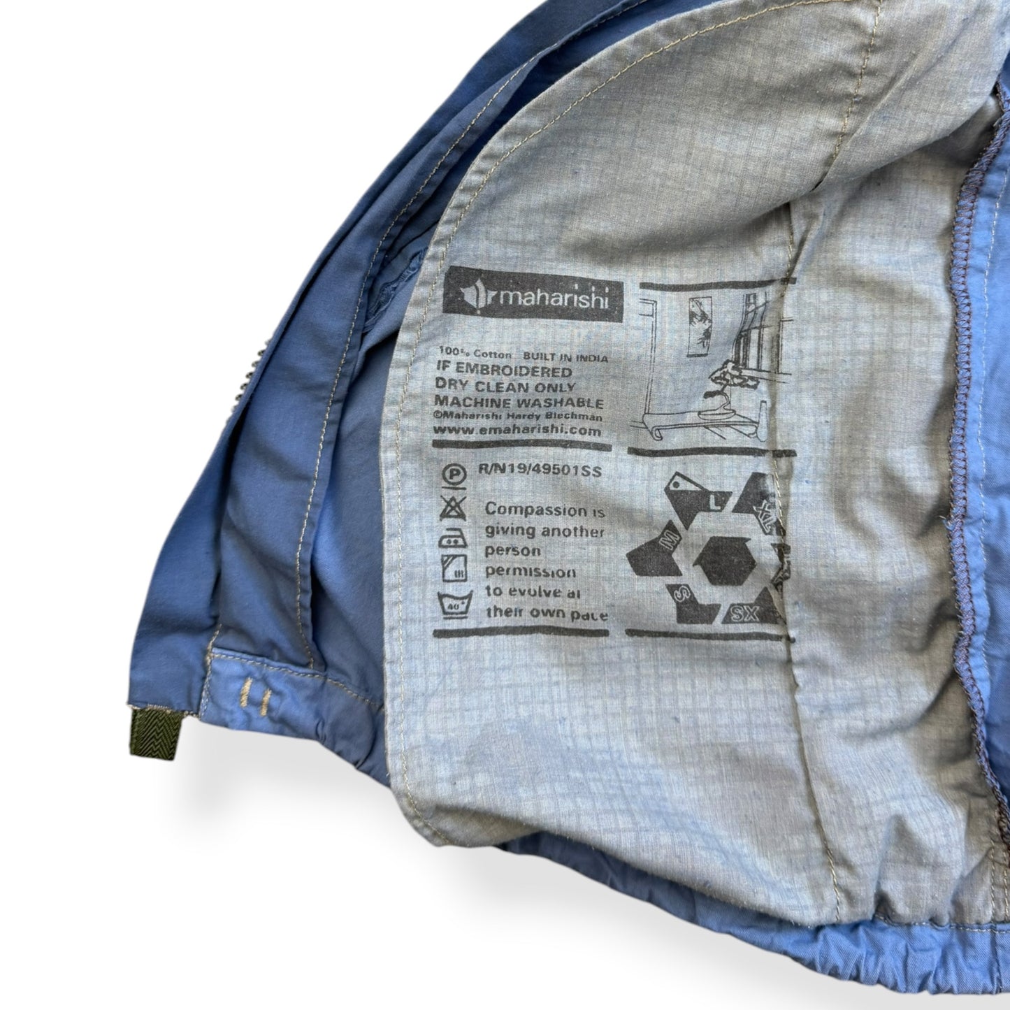 2000's Maharishi Pixelated Dragon Zipped Shirt (L)