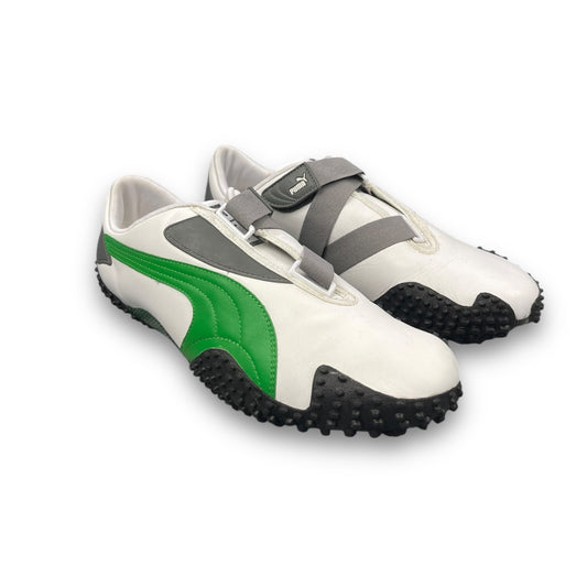 2000's Puma Mostro Leather White/Green/Grey (UK9)