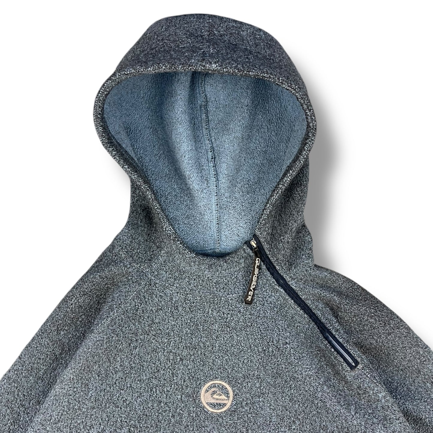 2000's Quiksilver Shoulder Zip Fleece Hoodie (L)