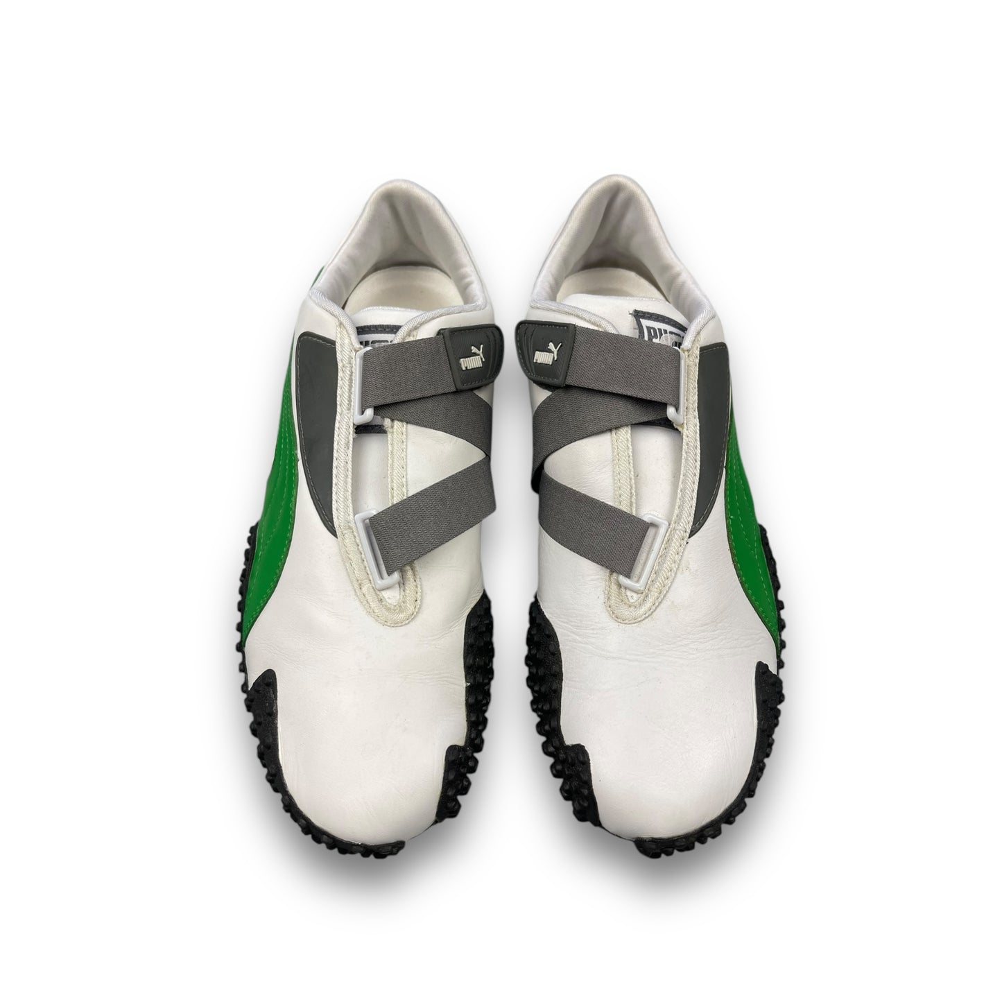 2000's Puma Mostro Leather White/Green/Grey (UK9)
