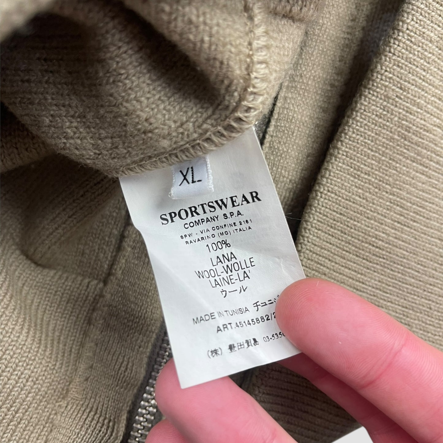 FW2006 Stone Island Denims Knitted Jacket (XL)