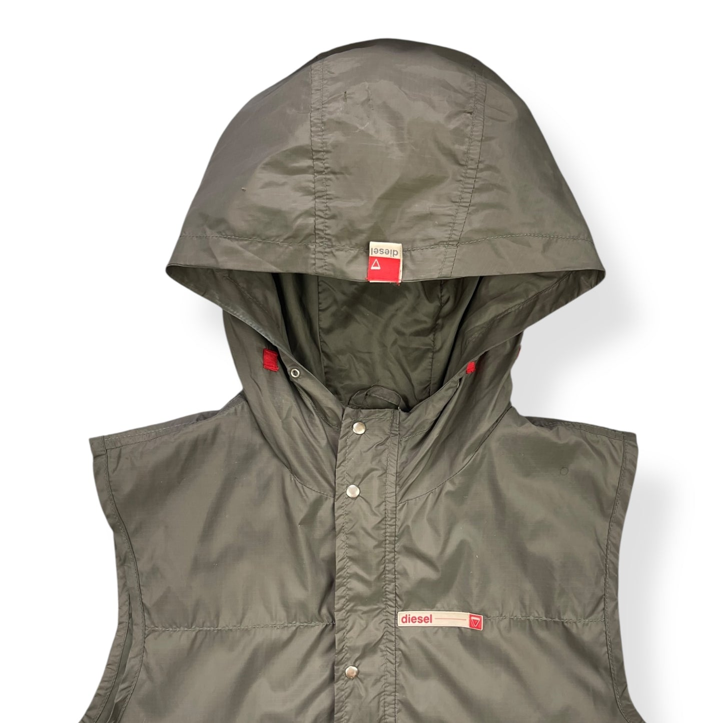 2000's Diesel Parachutech Hooded Gilet (S)