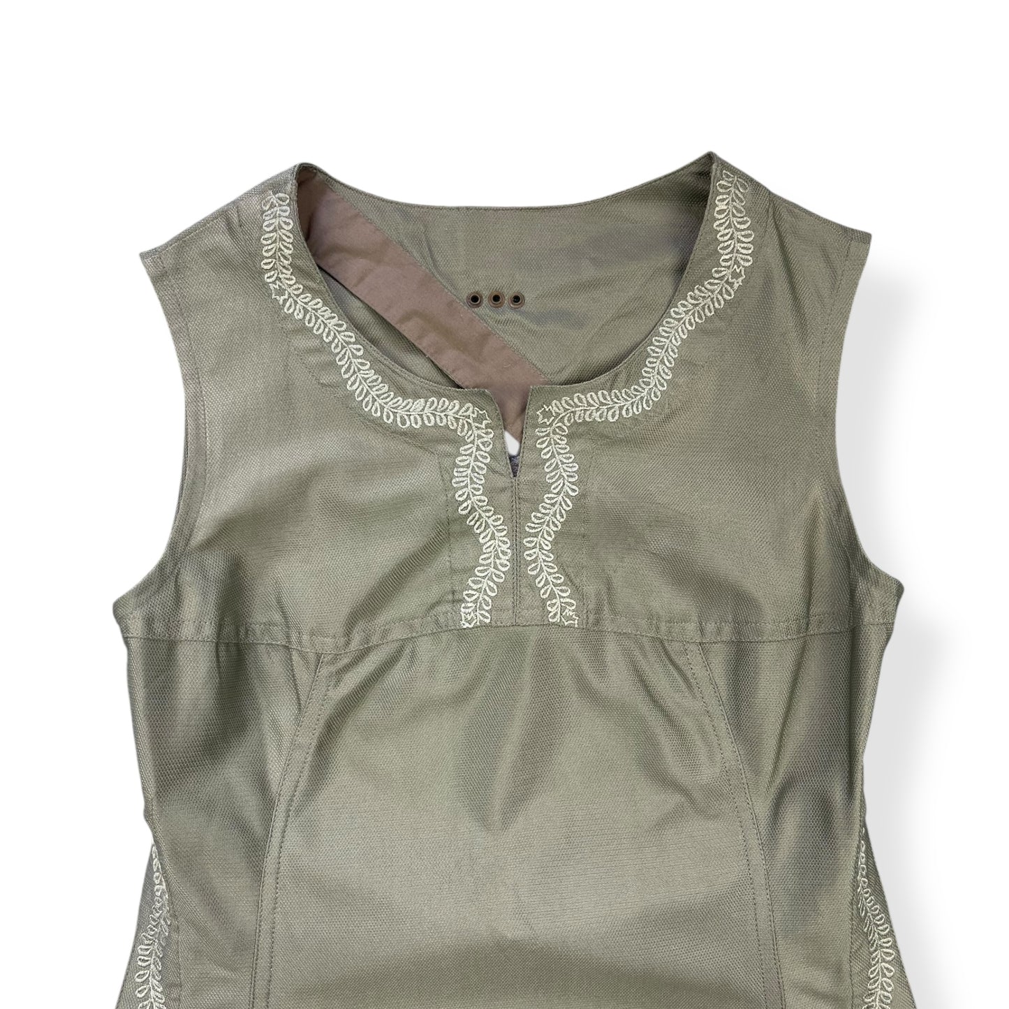 2000's Maharishi Coolmax Embroidered Backless Dress (8)