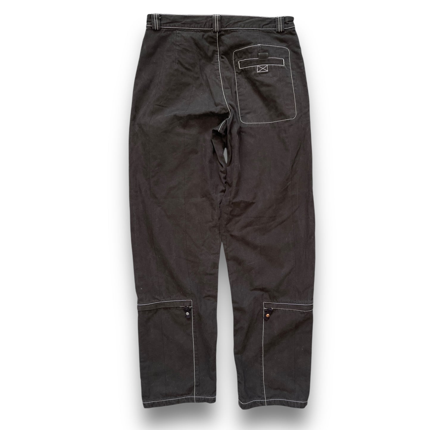 90's Armani Contrast Stitch Heavy Trousers (34)