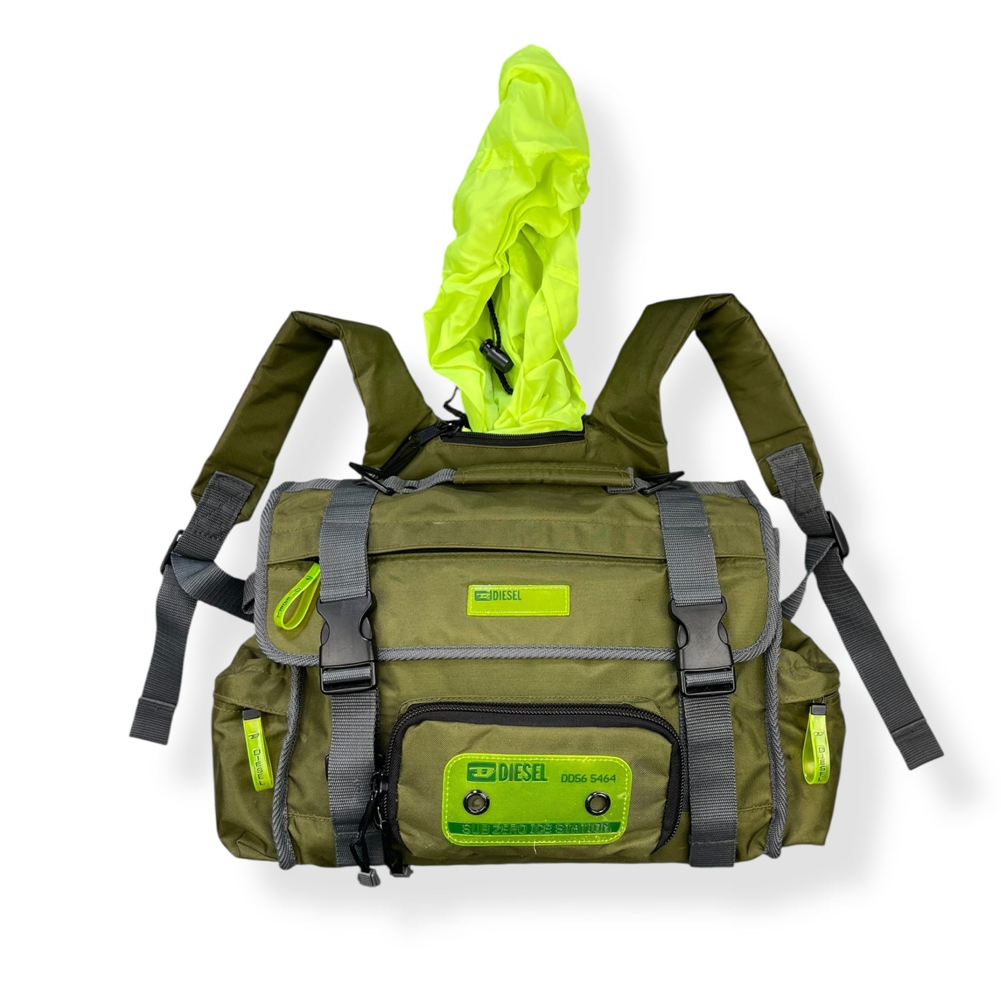 2000's Diesel Cargo Backpack Integrated Hood