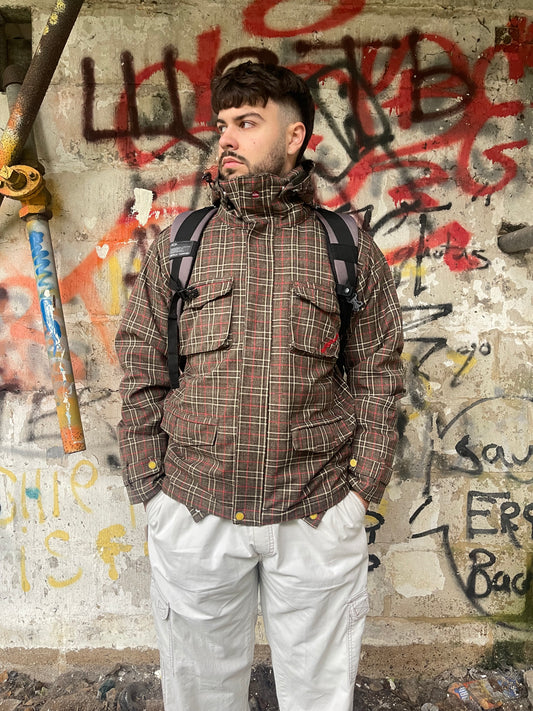 Quiksilver Utility 'Manille' Plaid Jacket (L)