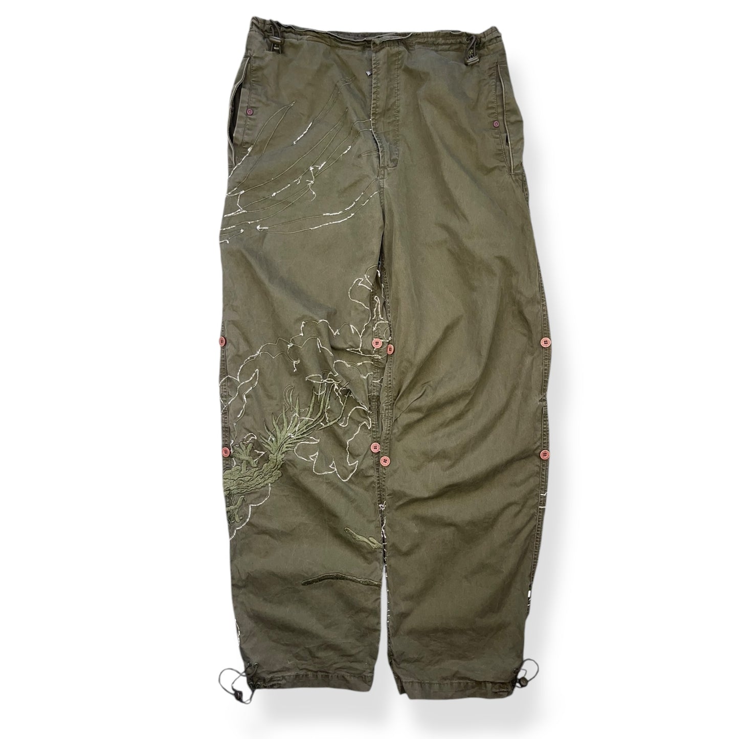 2000's Maharishi 3M Reflective Dragon Embroidered Snopants (M)