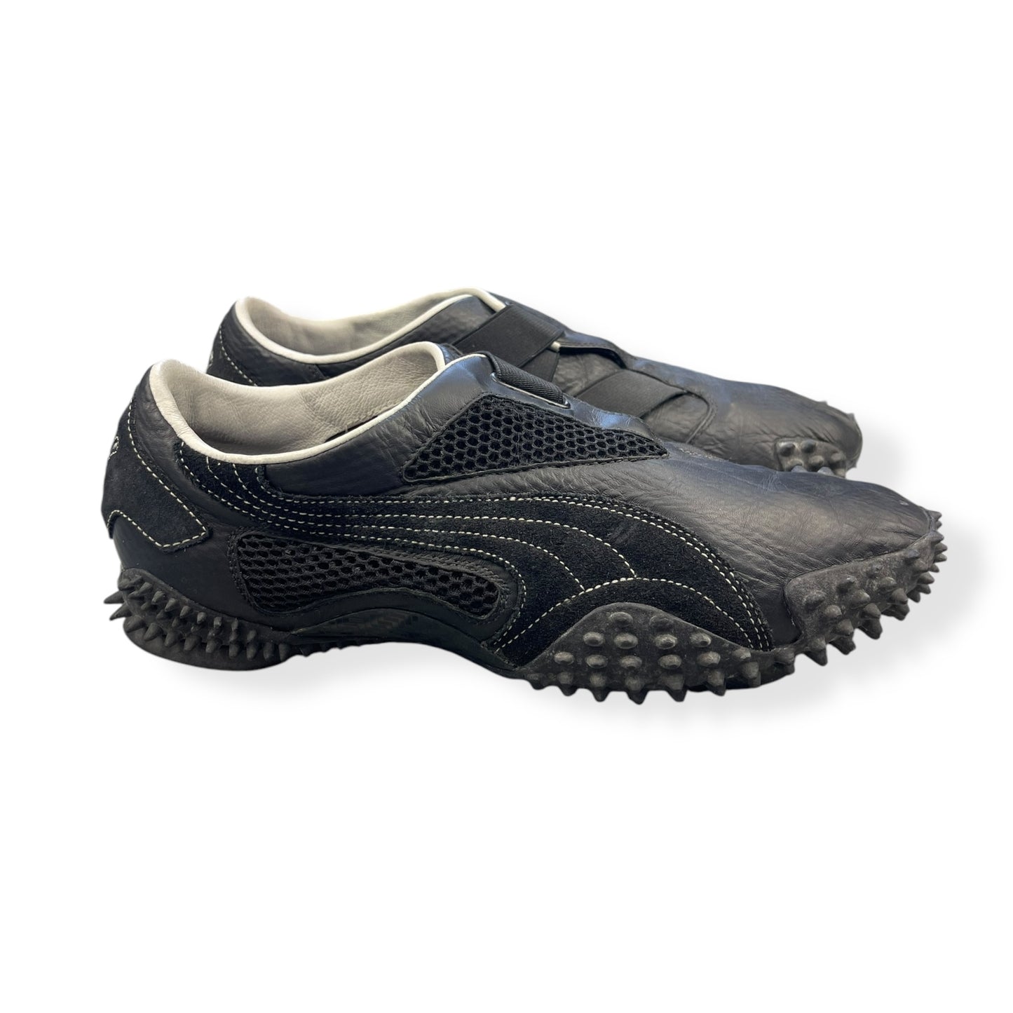 2000's Puma UR Mostro Leather Black/White (UK9)