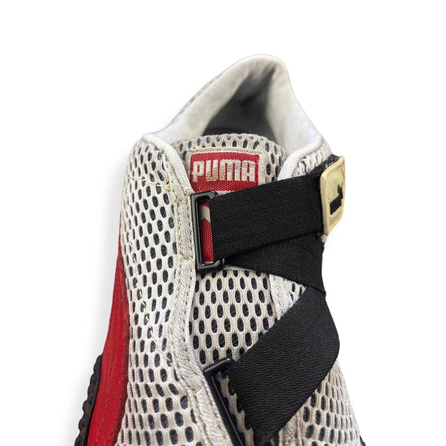 2000's Puma Mostro Mesh Silver/Red/Black (UK8)