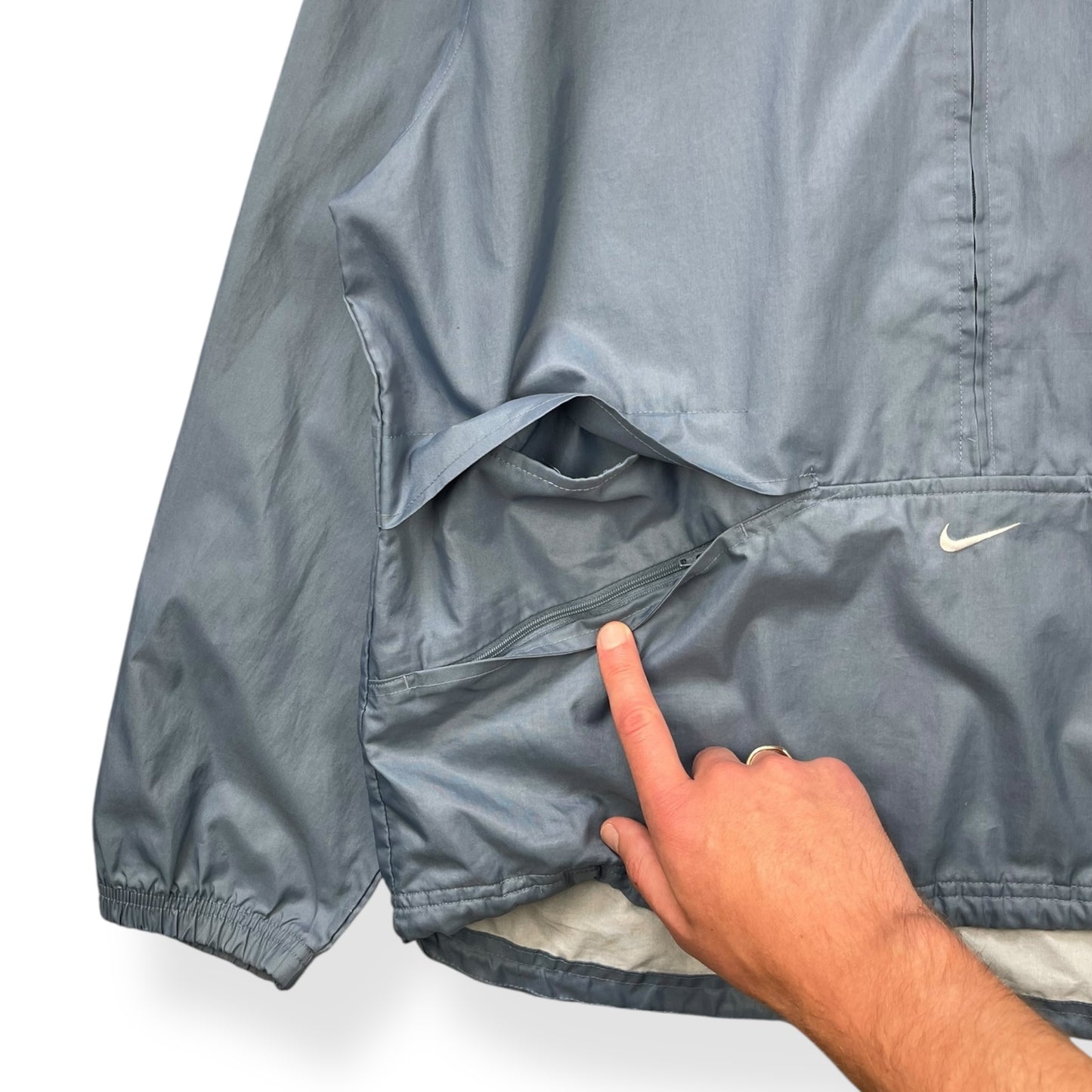 2000's Nike Half Zip Hooded Jacket (M)