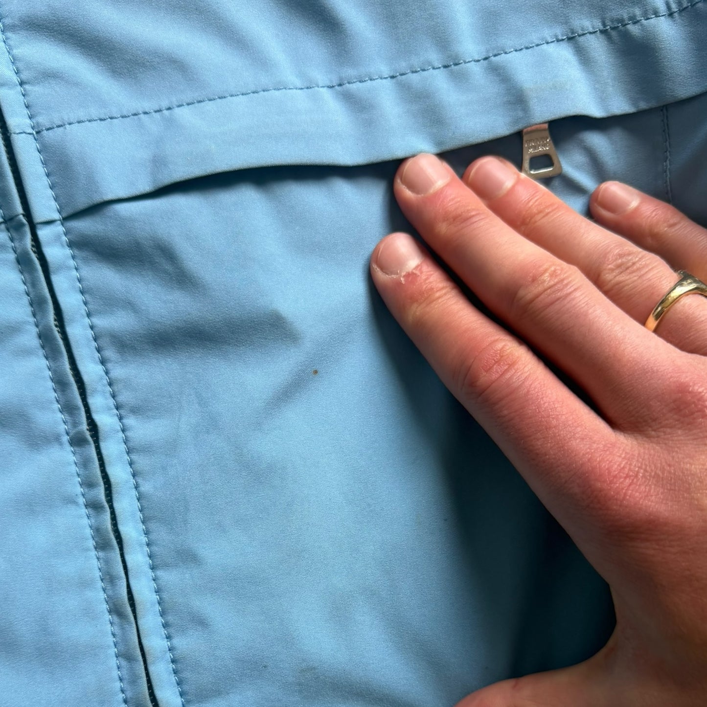 2000's Prada Sport Baby Blue GoreTex Jacket (S)