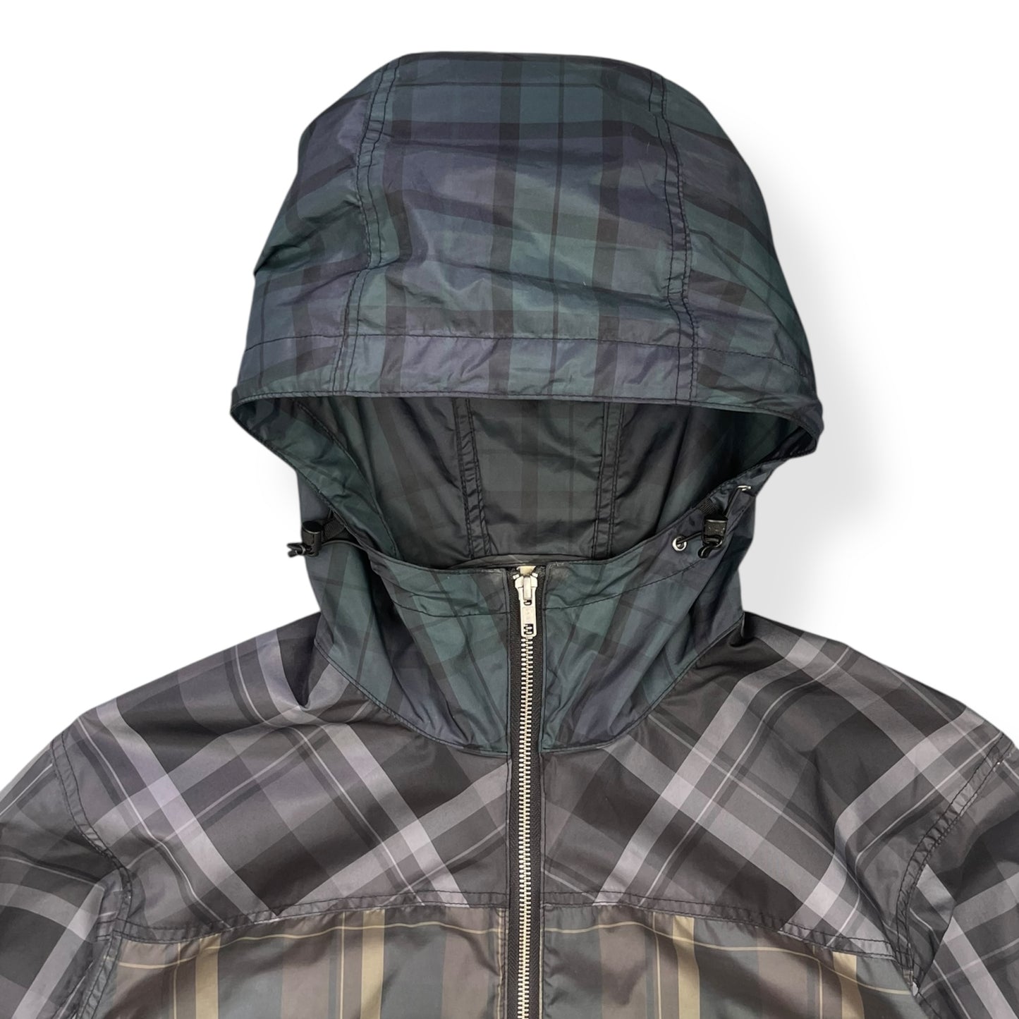 2000's Stussy Tri-Colour Plaid Jacket (L)