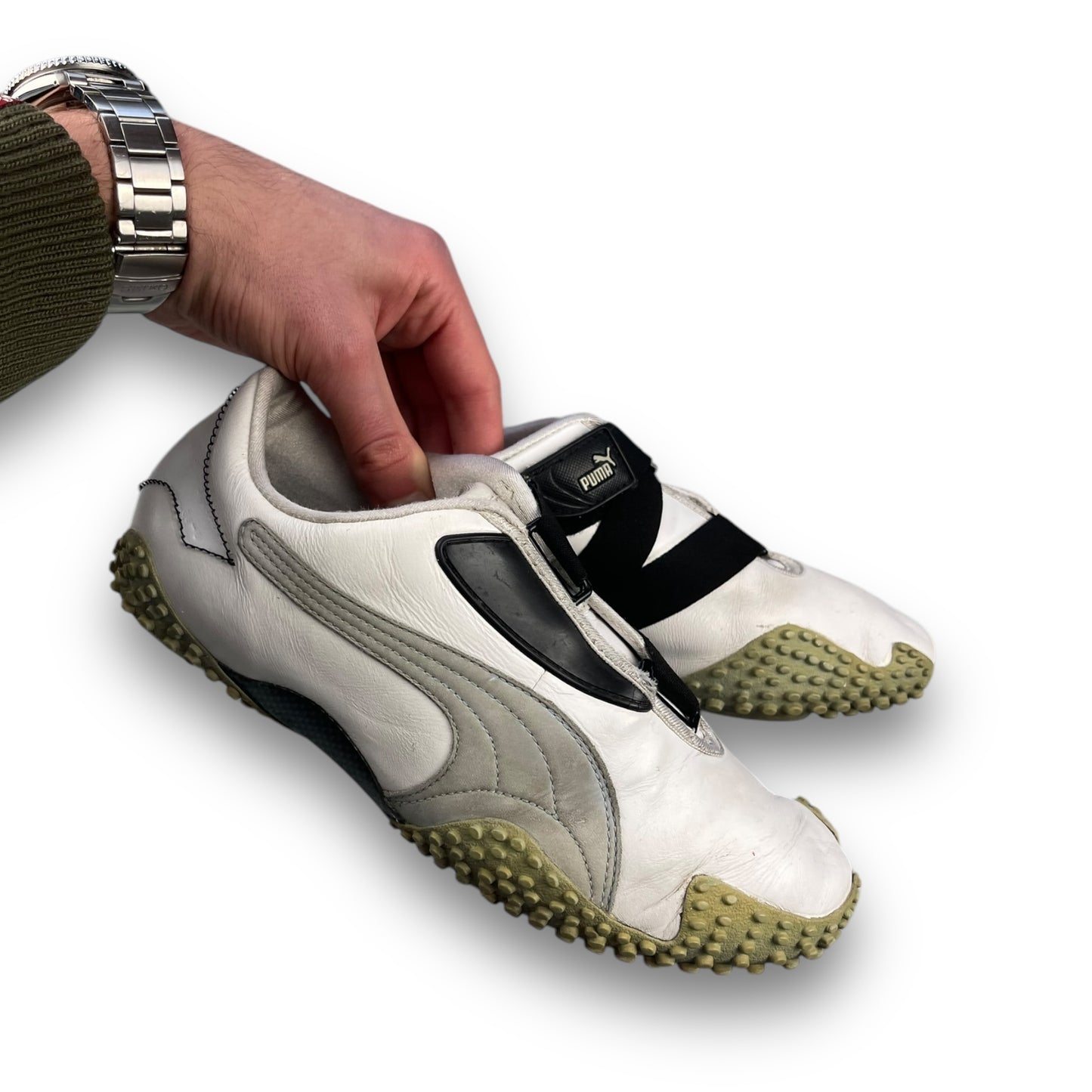 Puma Mostro Leather White/Black (UK6)