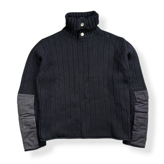 2000's French Connection Cargo Pocket Knit 1/4 Zip (S)