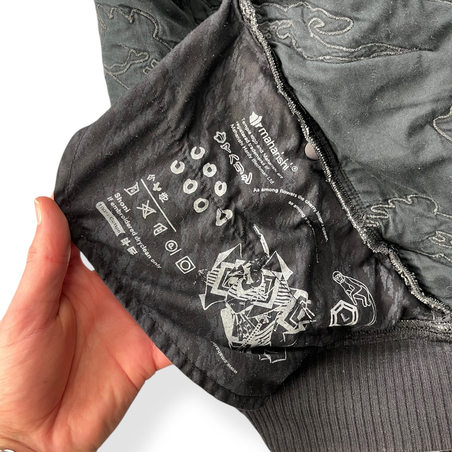 2000's Maharishi Off Centre Zip Embroidered Jacket (L)