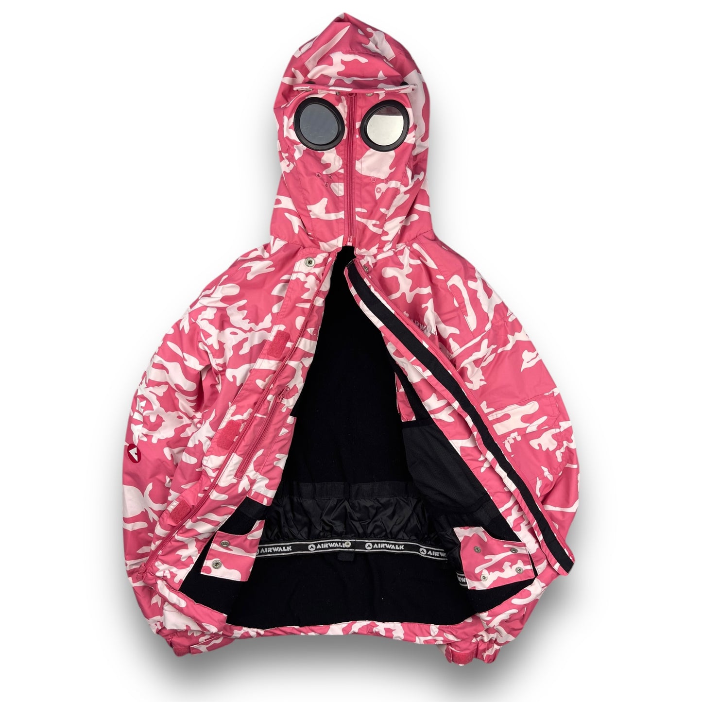 2000's Airwalk Pink Camo Goggle Jacket / Ski Trousers (L)