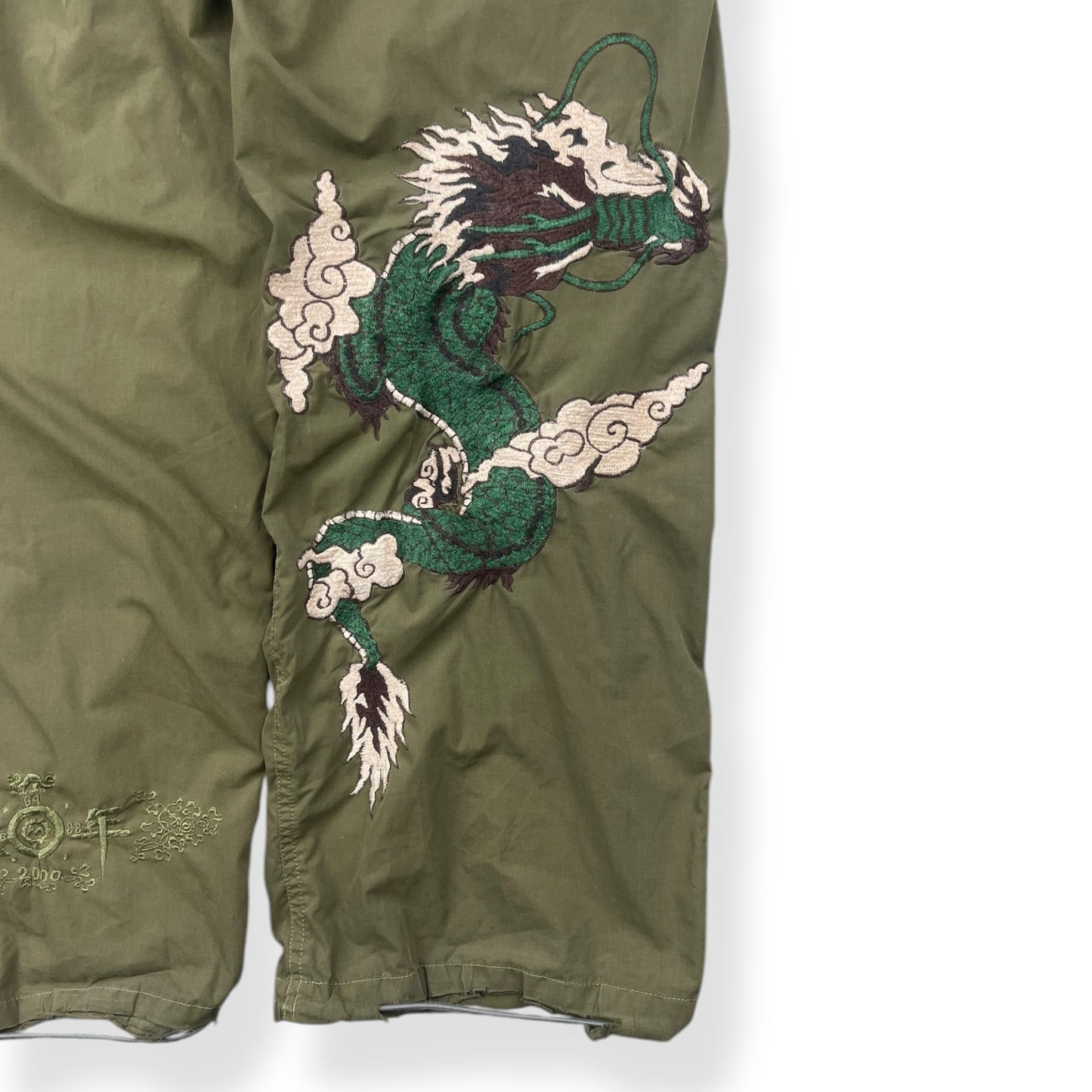 1999 Maharishi Embroidered Dragon Snopants (L)