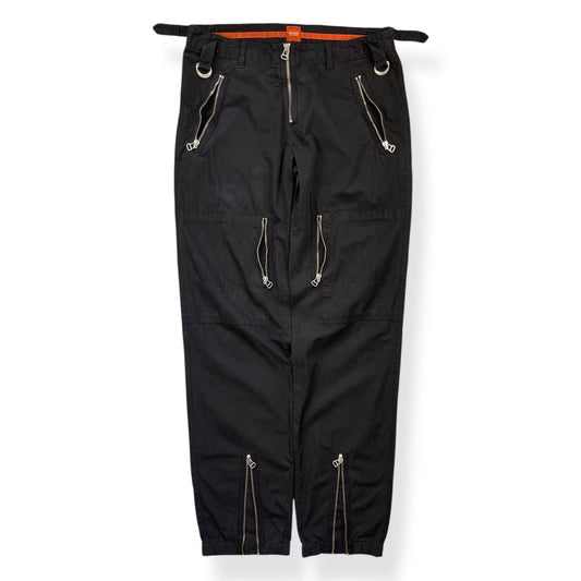 2000's Hugo Boss Orange Multi-Zip Trousers (32)