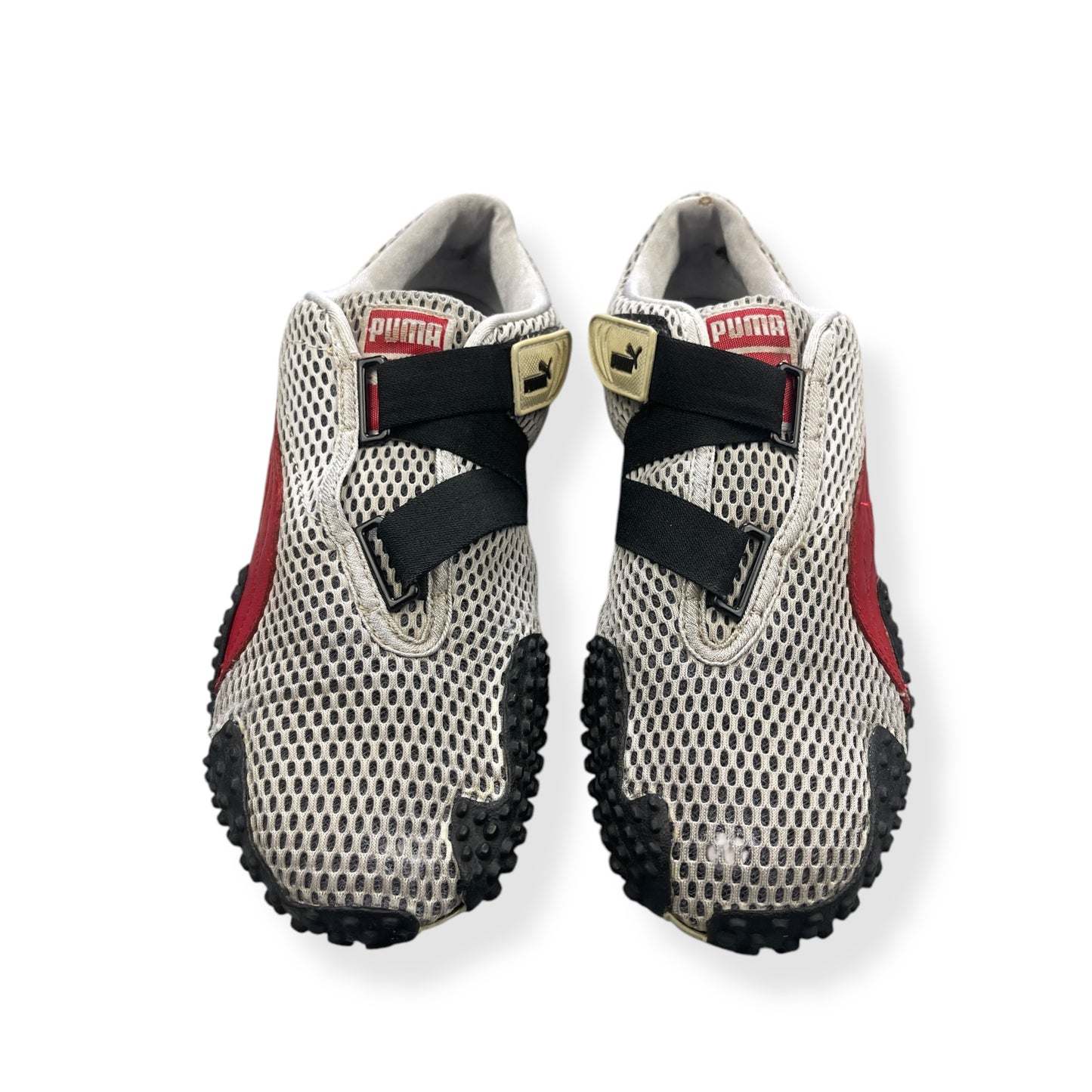 2000's Puma Mostro Mesh Silver/Red/Black (UK8)